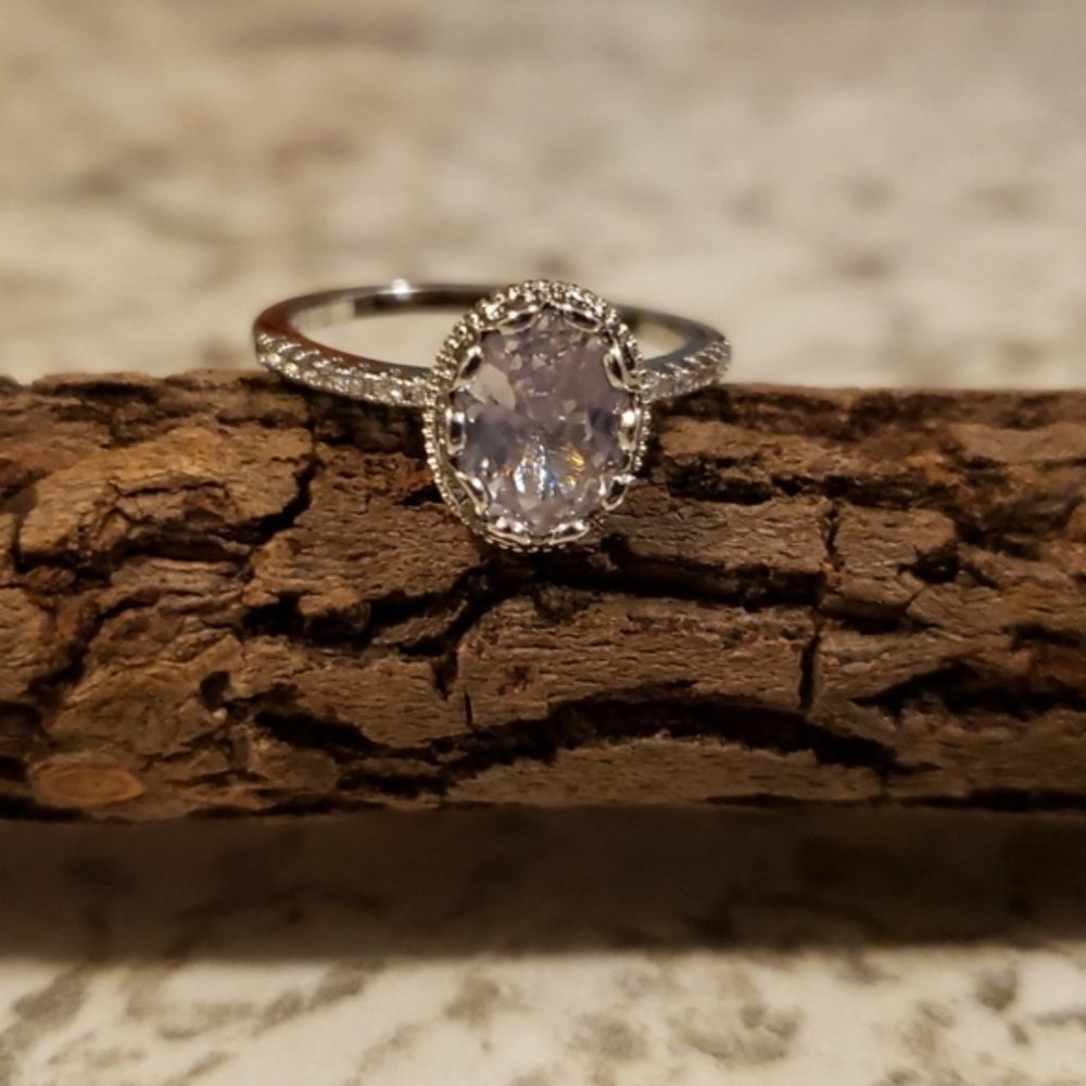 Bezel Setting Sterling Silver Ring